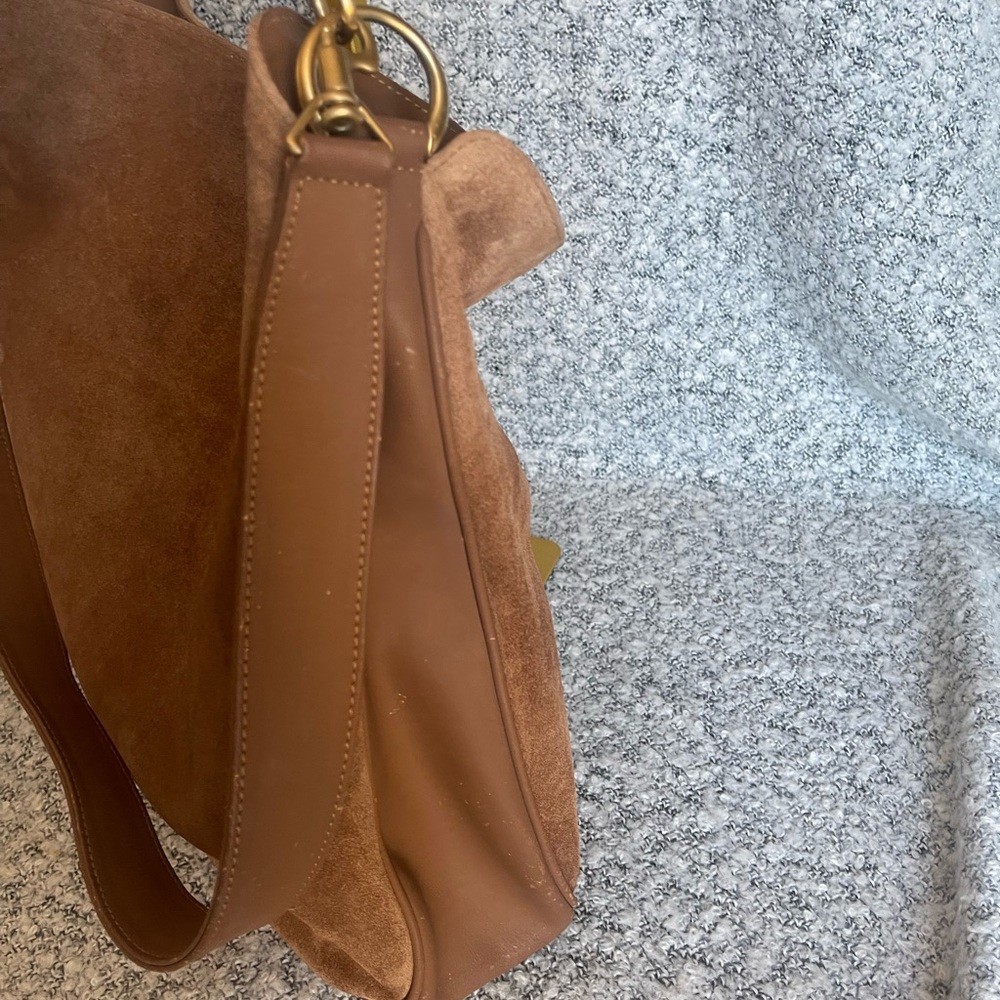 Authentic Gucci vintage bamboo suede shoulder bag - Picture 3 of 12